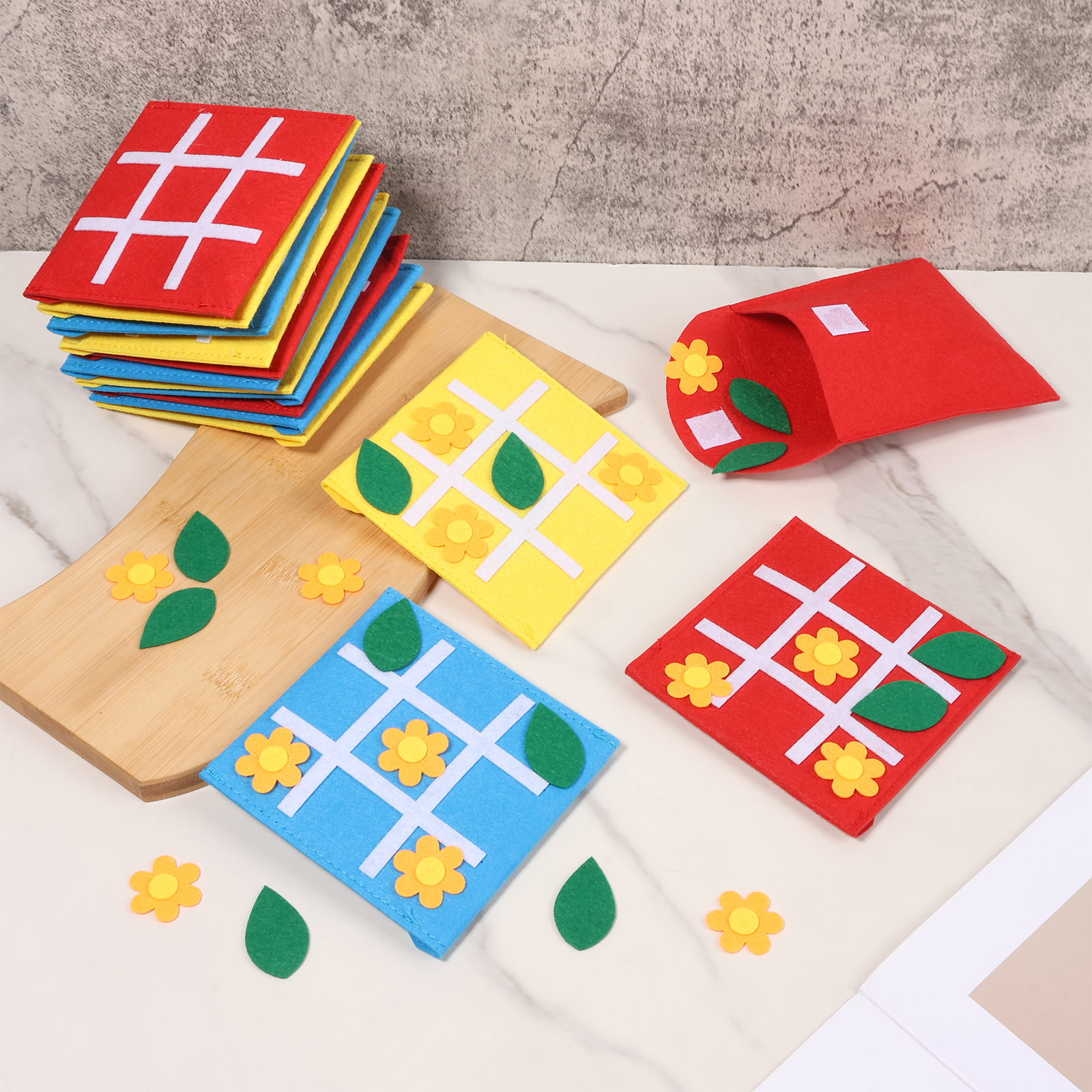 Party Games Quiz - 30/20 قطعة لعبة لوح اللباد ورأى