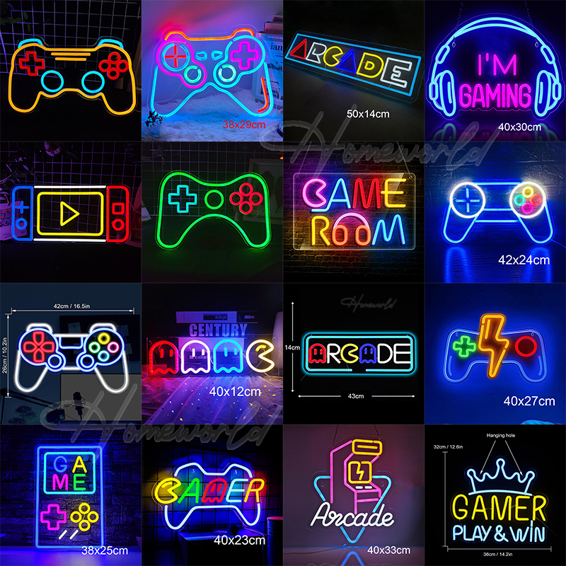 Party Games Shop - ممر النيون علامة LED لعبة غرفة