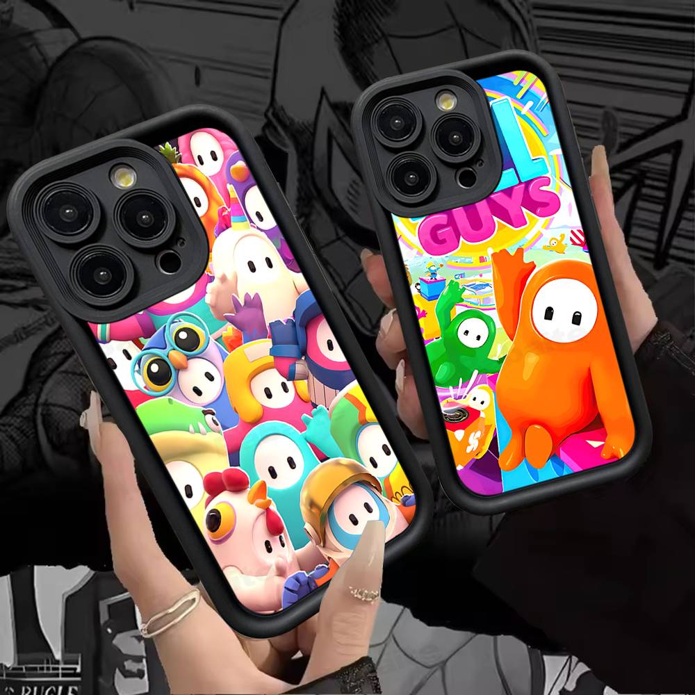 Party Games Iphone - جراب هاتف سيليكون بتصميم لعبة F-Fall