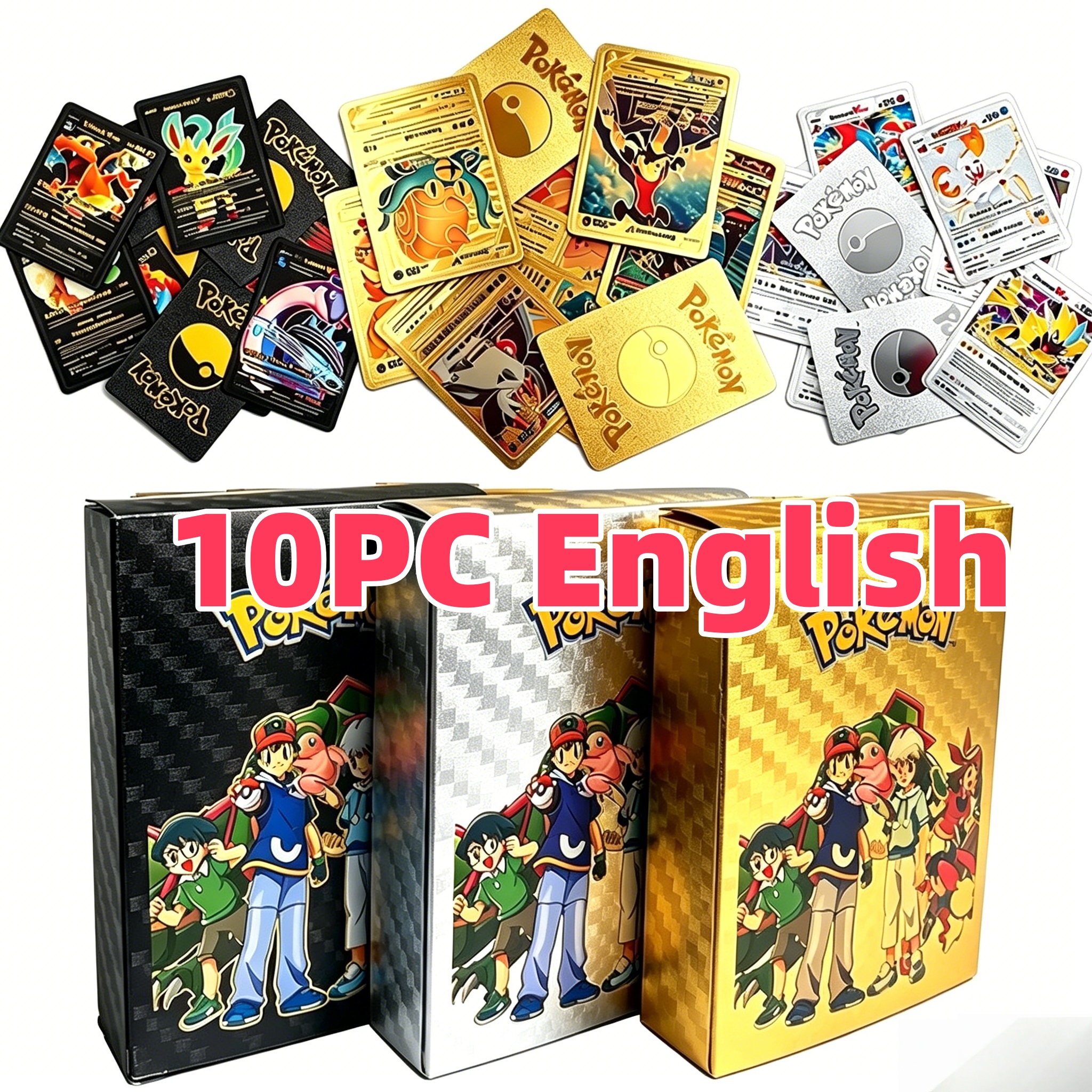 Party Games Cards - 5/10 قطع بطاقات بوكيمون Vmax GX