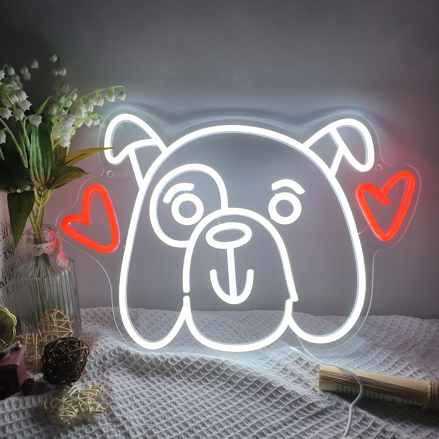 لافتة نيون LED بتصميم كلب الحب - مراجعة Party Games Shop وسعره