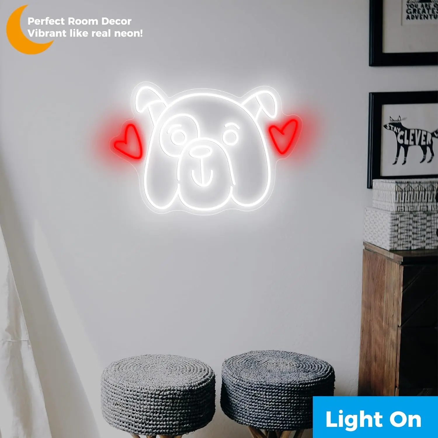 لافتة نيون LED بتصميم كلب الحب - مراجعة Party Games Shop وسعره
