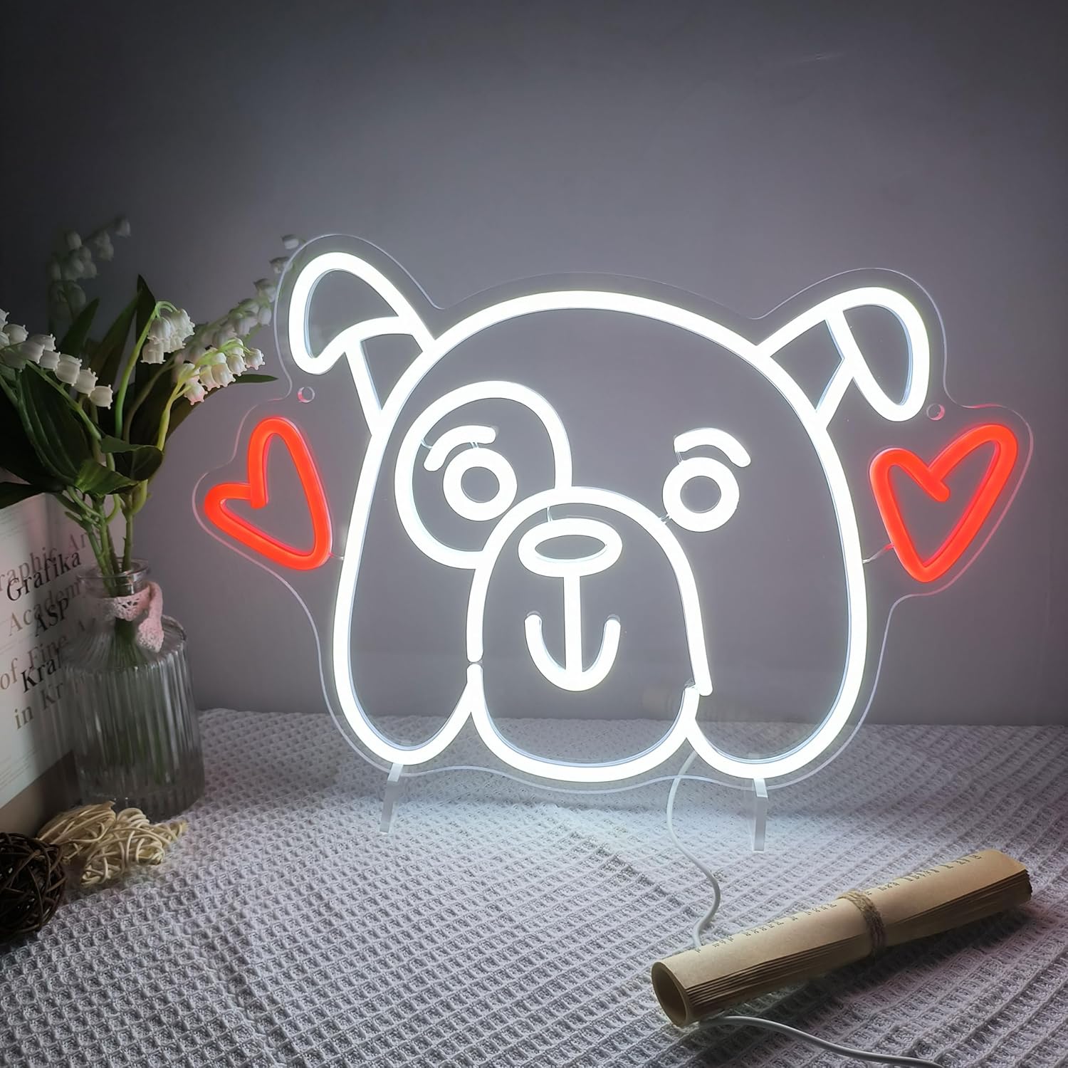 لافتة نيون LED بتصميم كلب الحب - مراجعة Party Games Shop وسعره