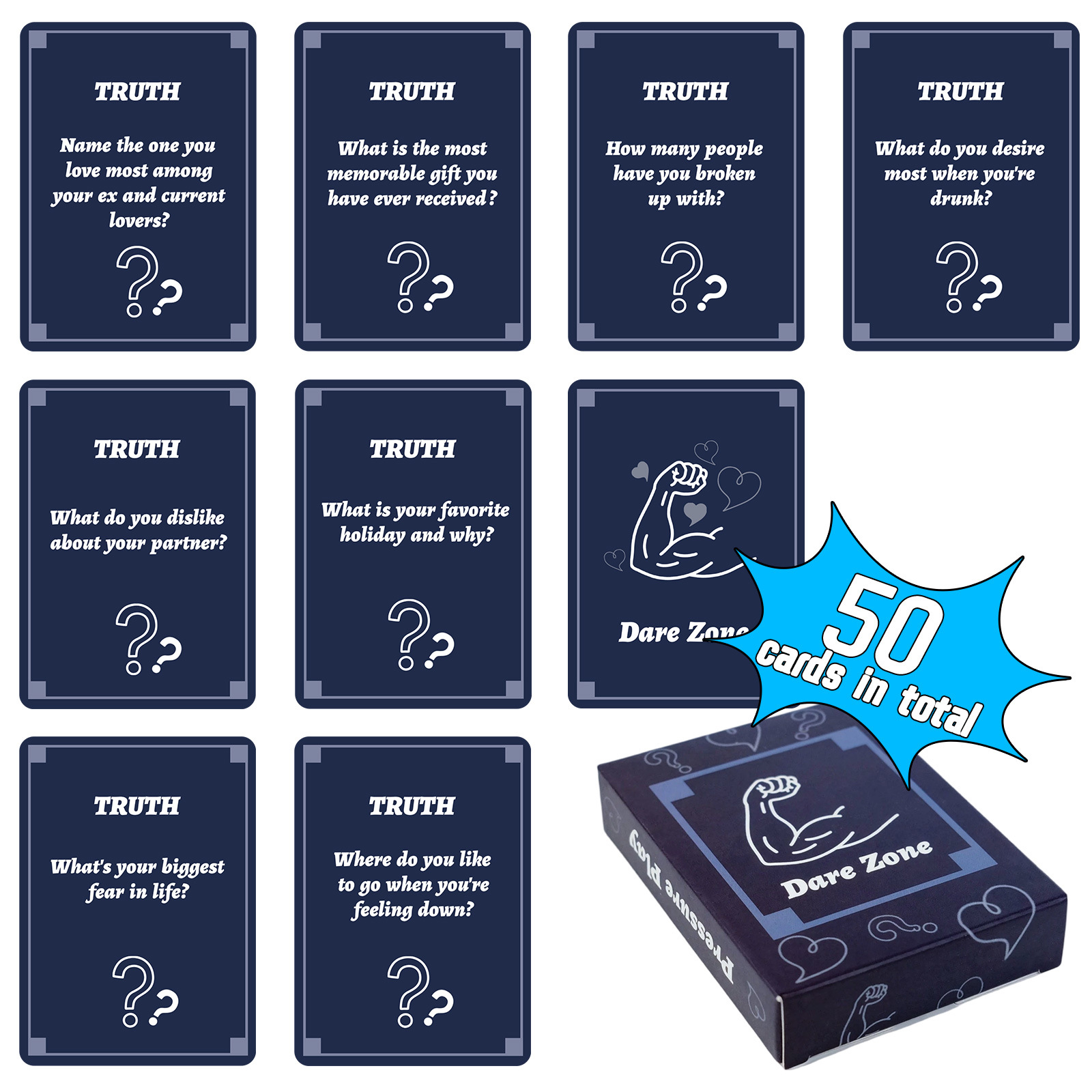 50 قطعة من بطاقات ألعاب الحفلا - مراجعة Party Games Group For Adults وسعره