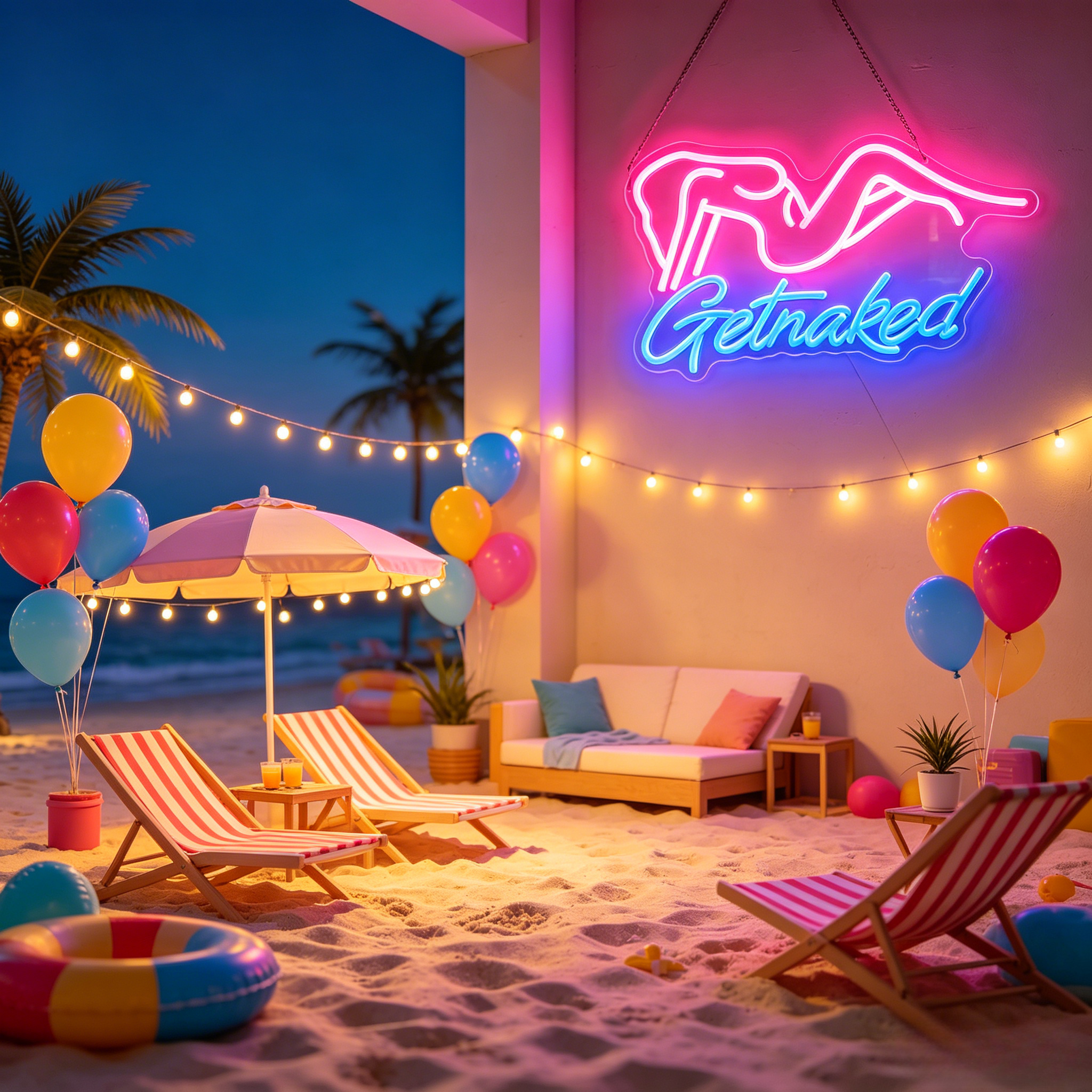 لافتة نيون LED على شكل جسم امر - مراجعة Party Games Shop وسعره