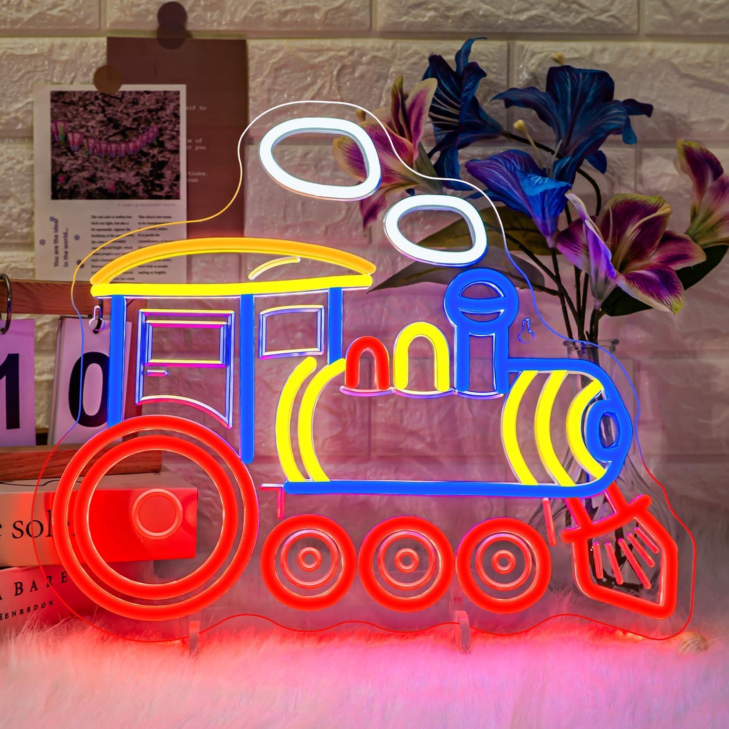 لافتة نيون على شكل قطار، لافتا - مراجعة Party Games Shop وسعره