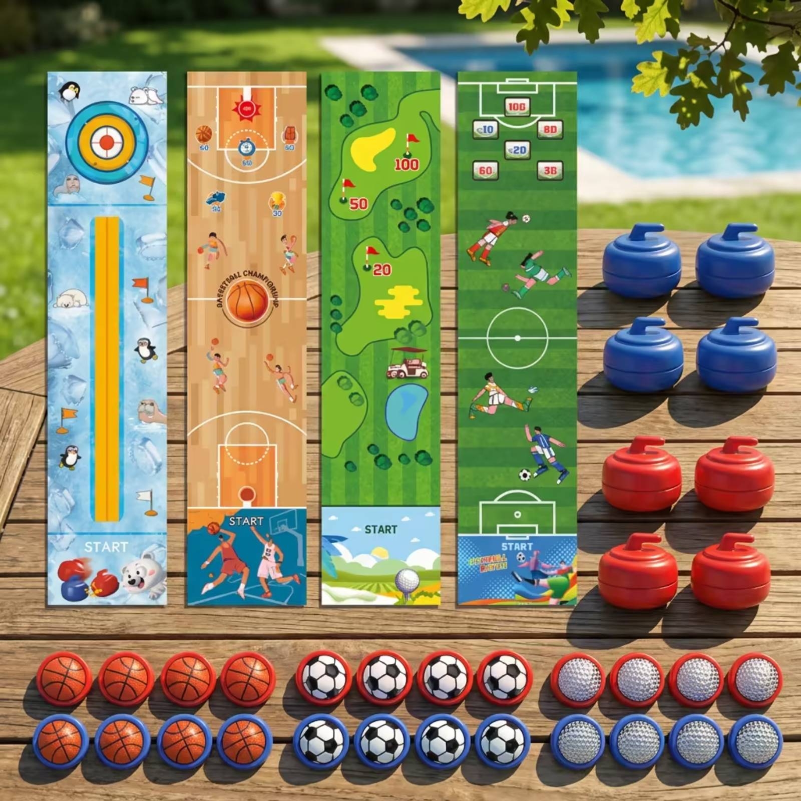 مجموعة ألعاب الكيرلنج المصغرة  - مراجعة Party Games Multiplayer وسعره