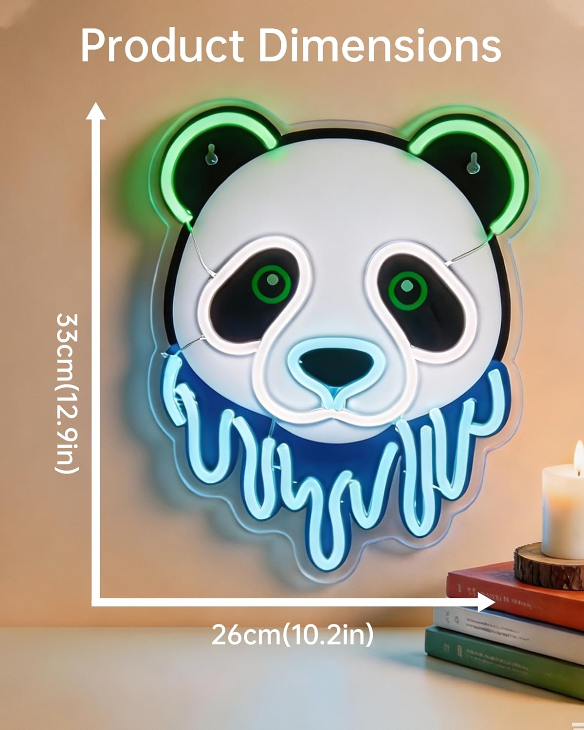 لافتة نيون LED على شكل باندا،  - مراجعة Zoo Party Games وسعره