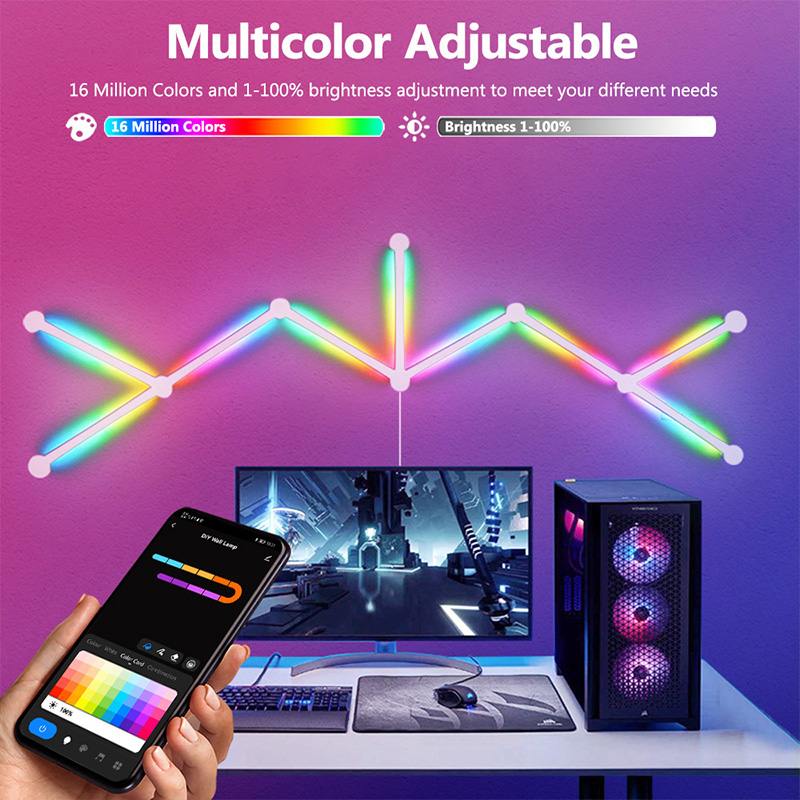 مصباح حائط RGB ذكي، شريط إضاءة - مراجعة Party Games App وسعره