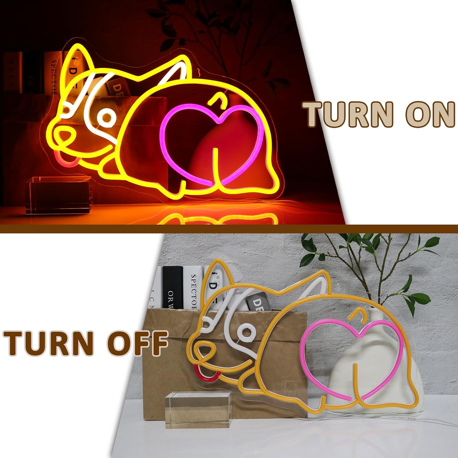 كورجي الكلب النيون USB بالطاقة - مراجعة Zoo Party Games وسعره